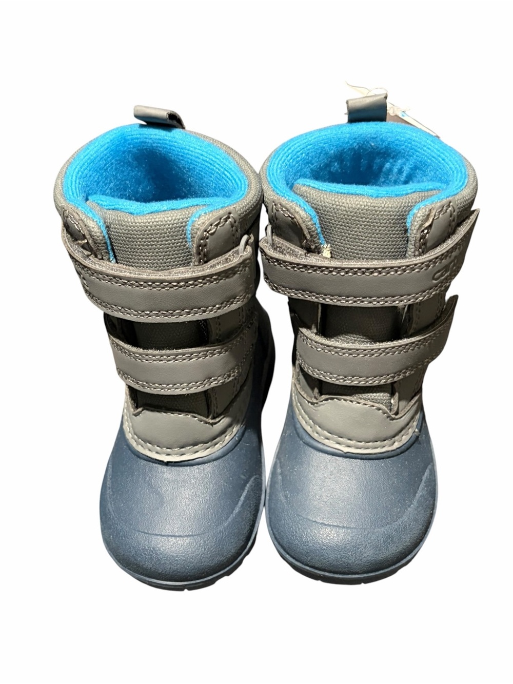 Carter’s Deltha Toddler Snow Boots Grey & Blue Size 5 Hook & Loop